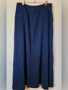 Halara Flex Mid Rise Draped Flowy Platead Maxi Casual Skirt XL Sd Pockets #117B5